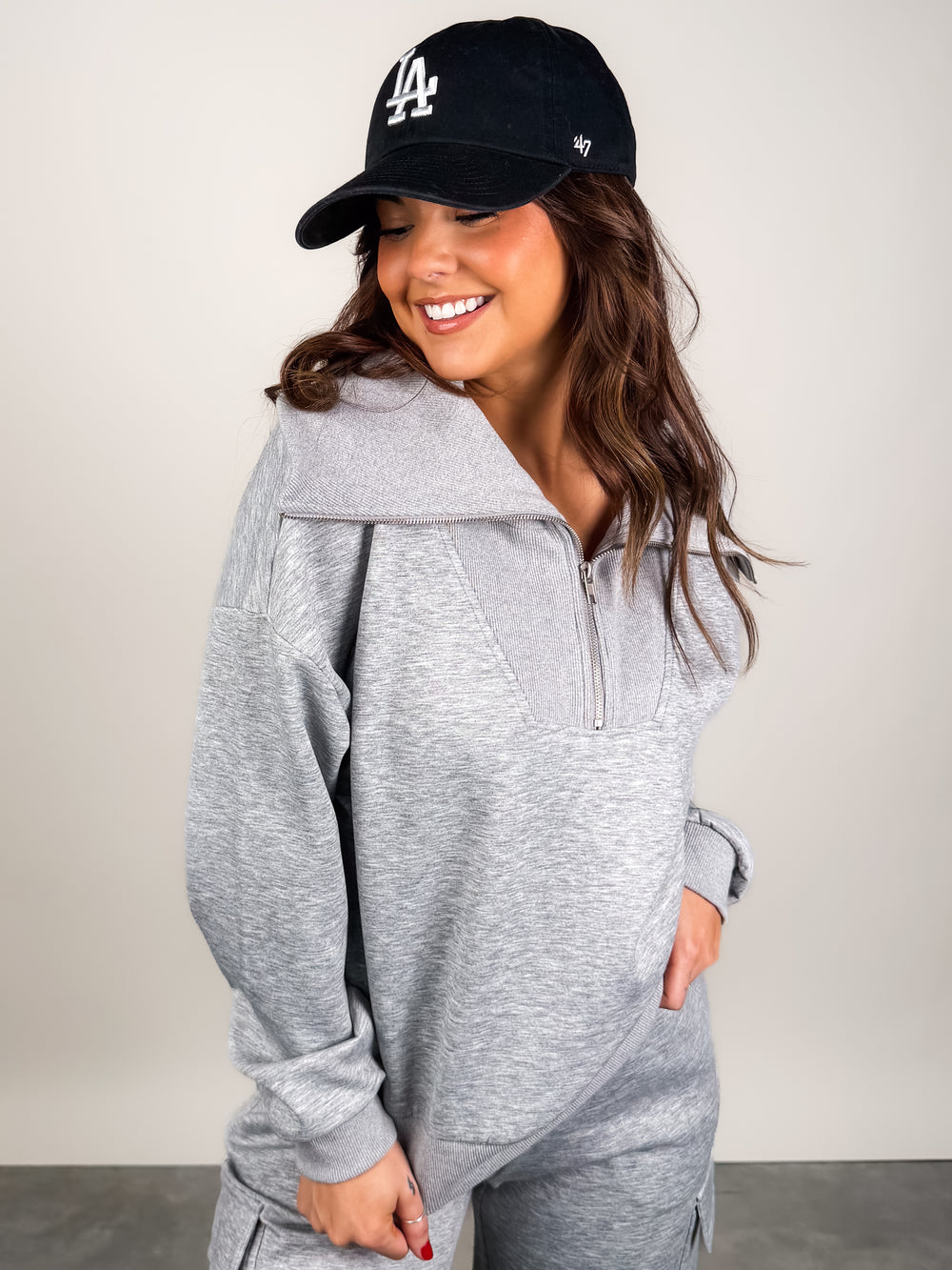 Walk You Home Oversized Collar Sweatshirt