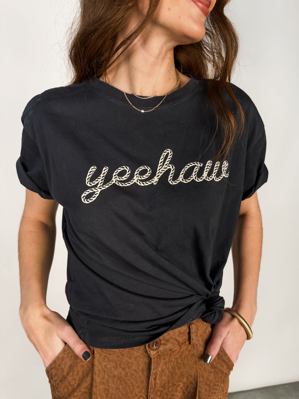 Yeehaw Knit Tee