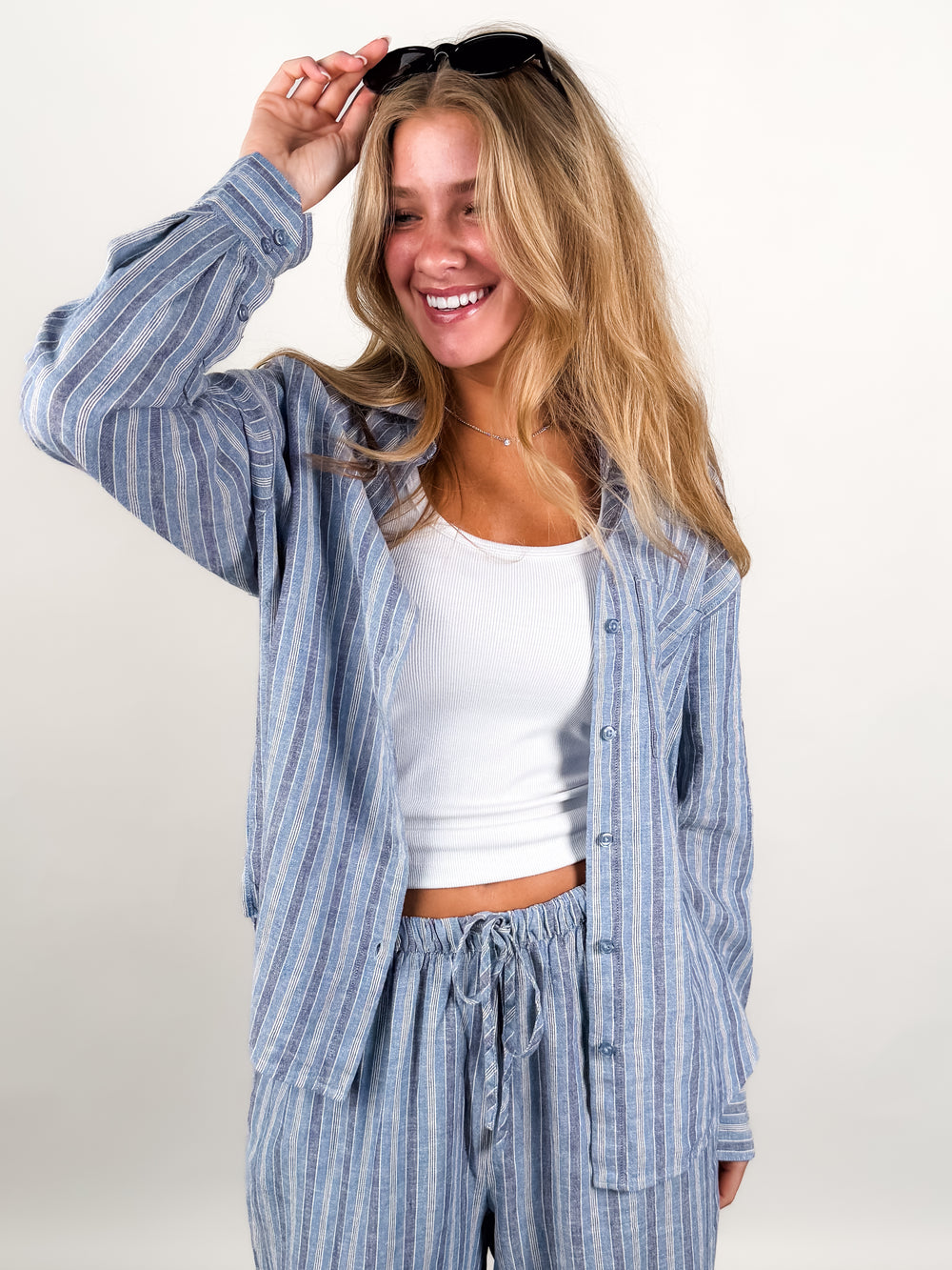 The Perfect Striped Button Up