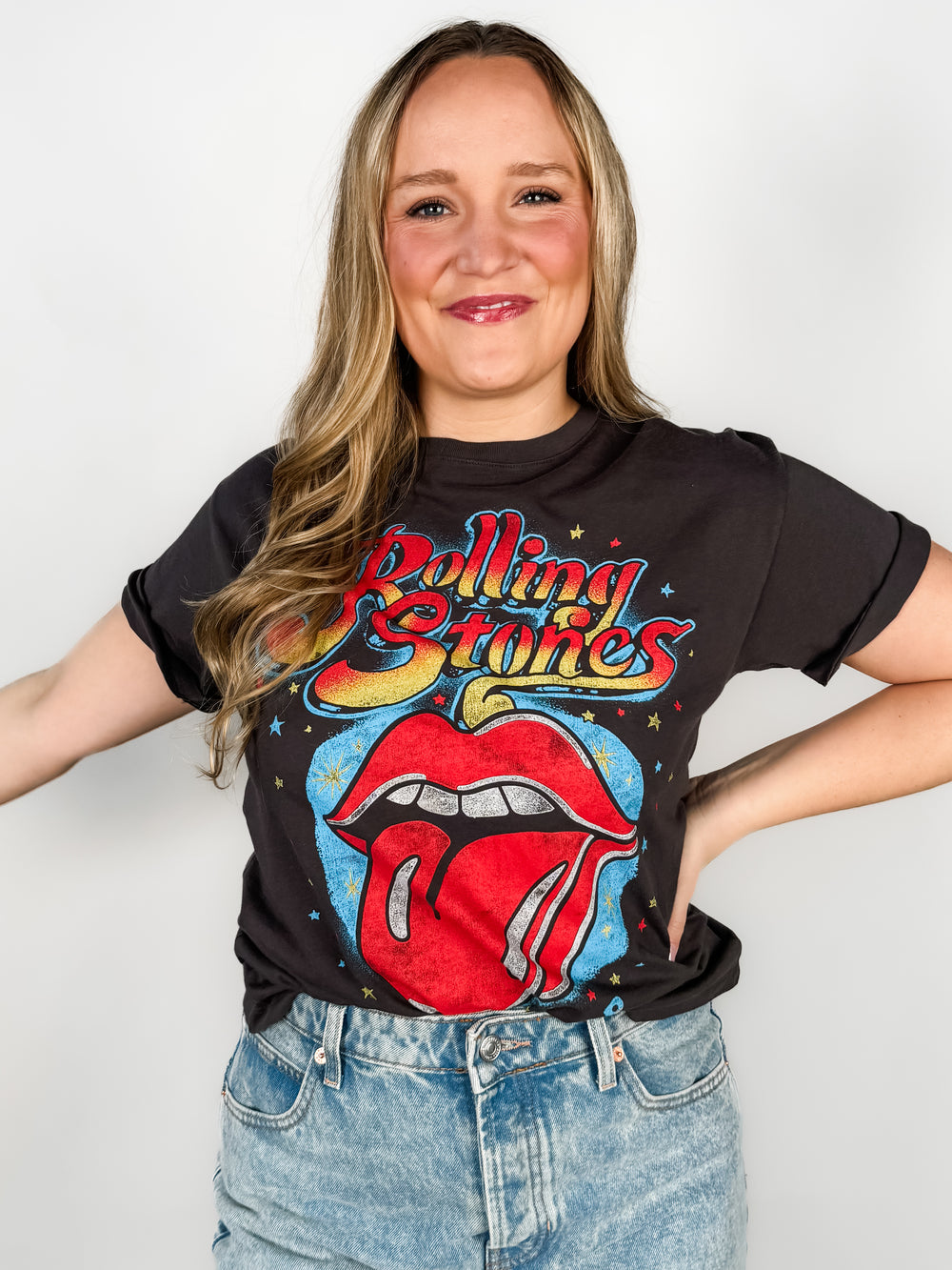 Rolling Stones 1972 Tour Boyfriend Tee