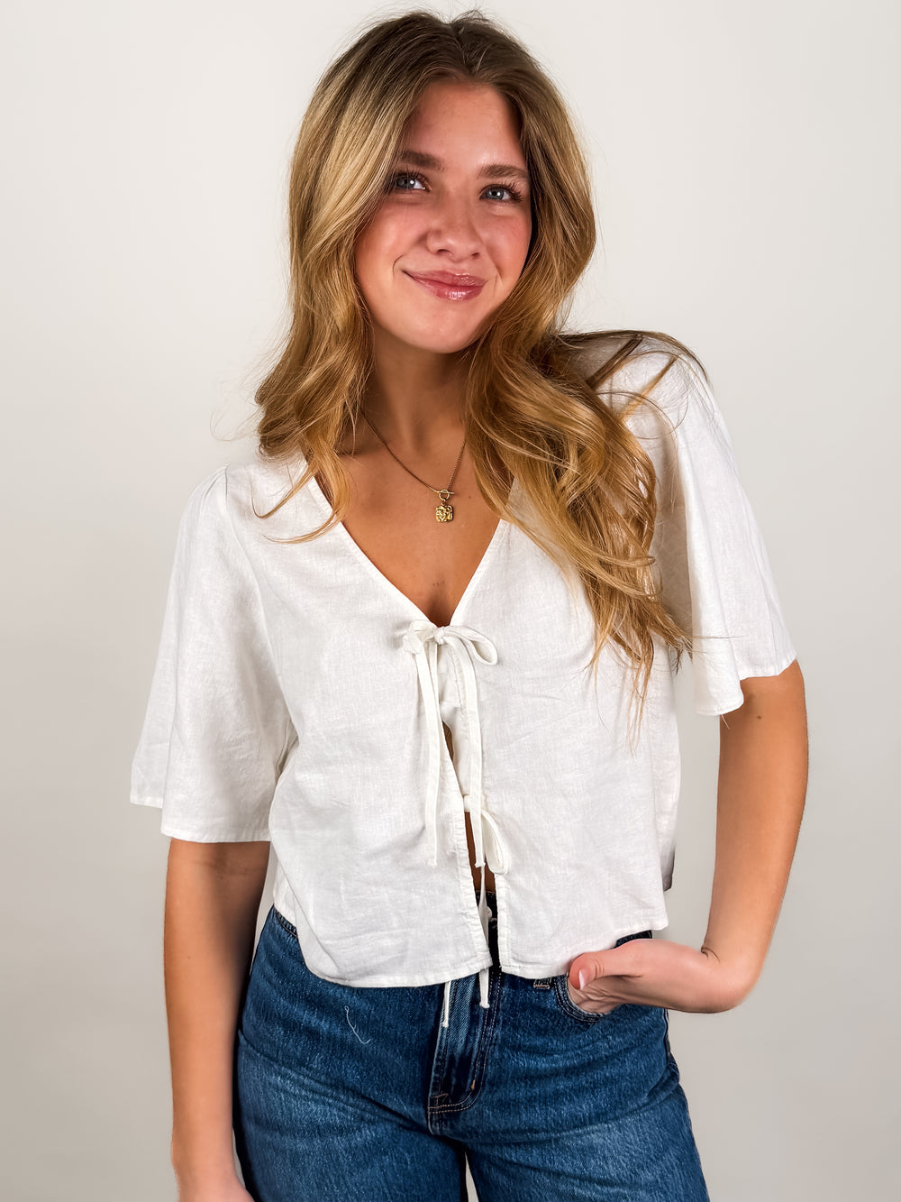 La Belle Linen Top