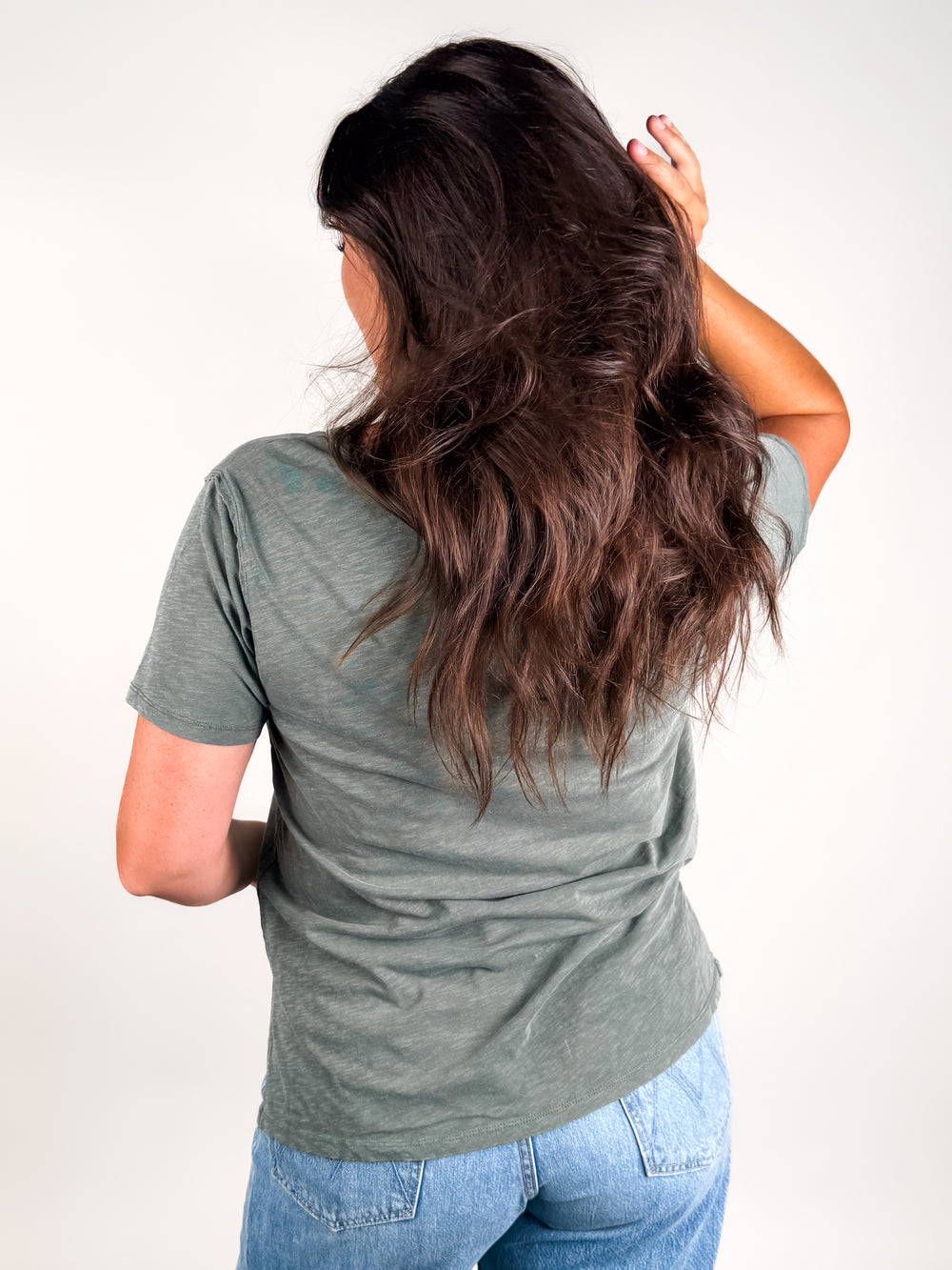 Lively Relaxed V Neck Tee