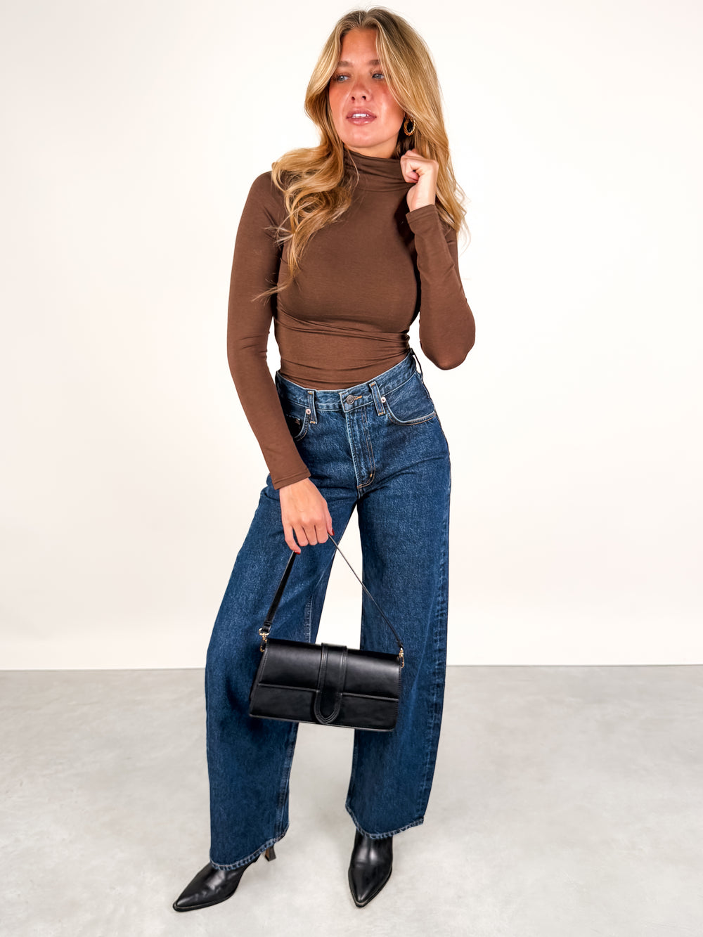 Coralie L/S Turtleneck Knit Top