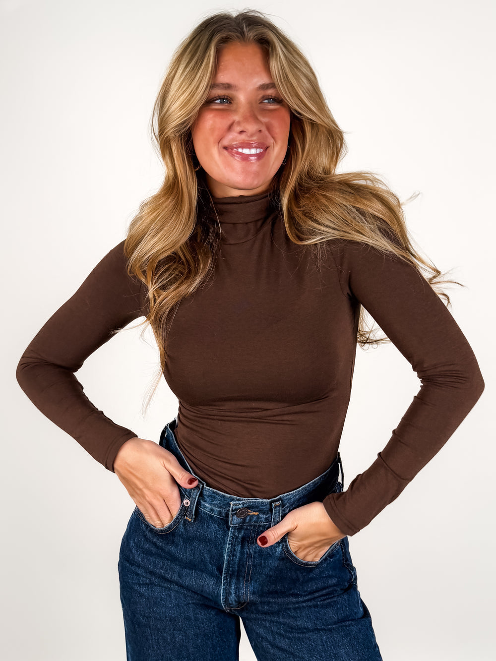 Coralie L/S Turtleneck Knit Top