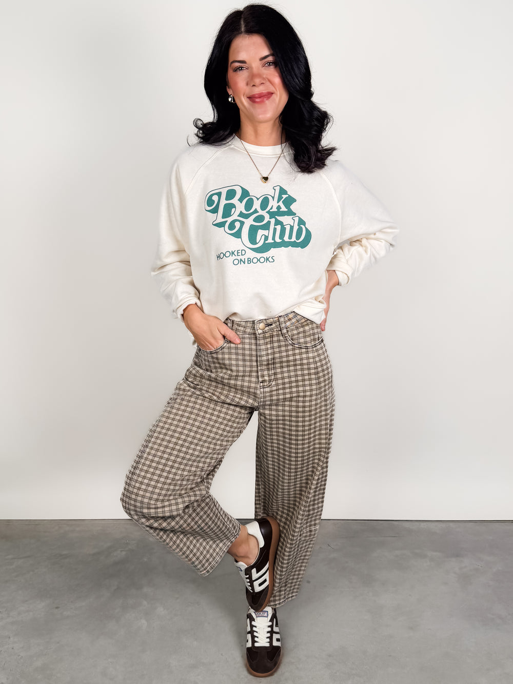 Book Club Raglan Crew