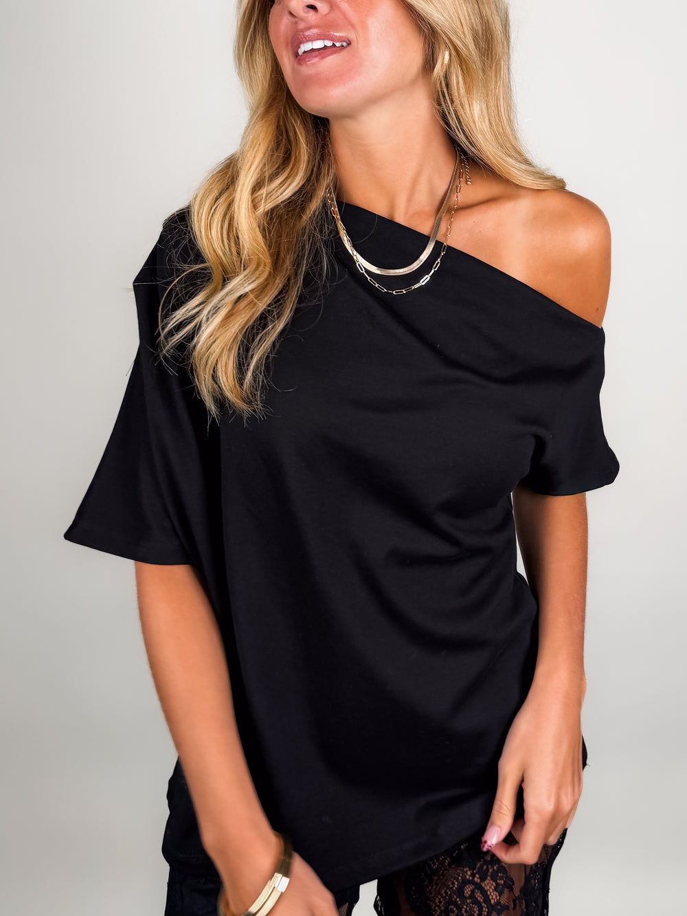 No Obligation One Shoulder Top
