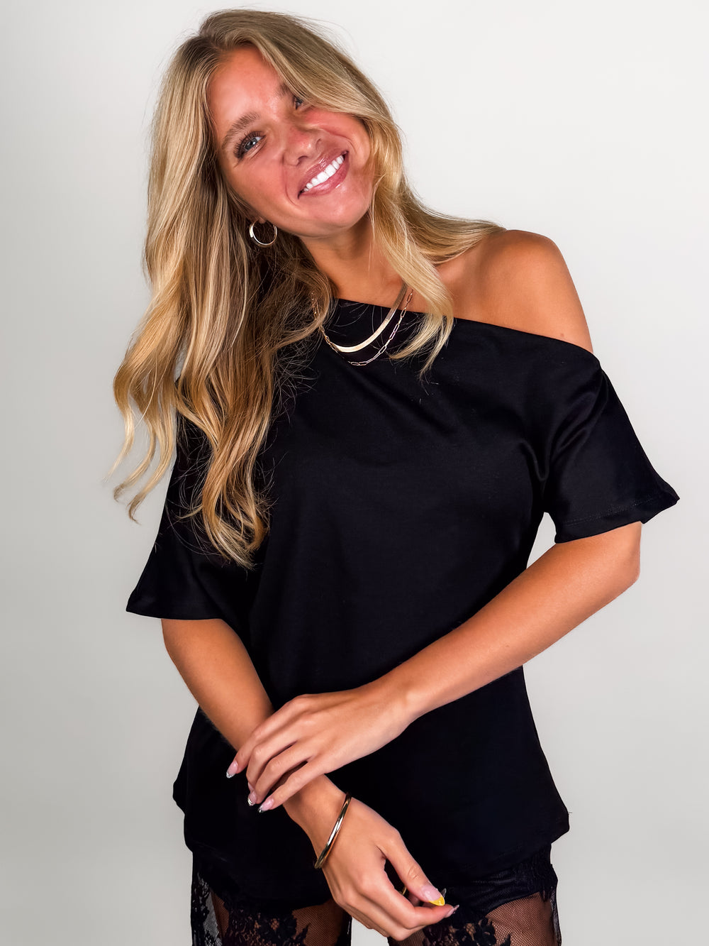No Obligation One Shoulder Top