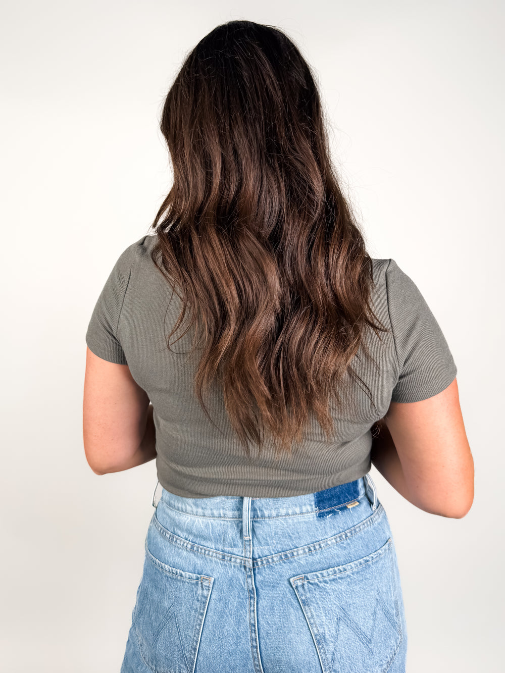 Over And Over Ribbed Scoop Tee