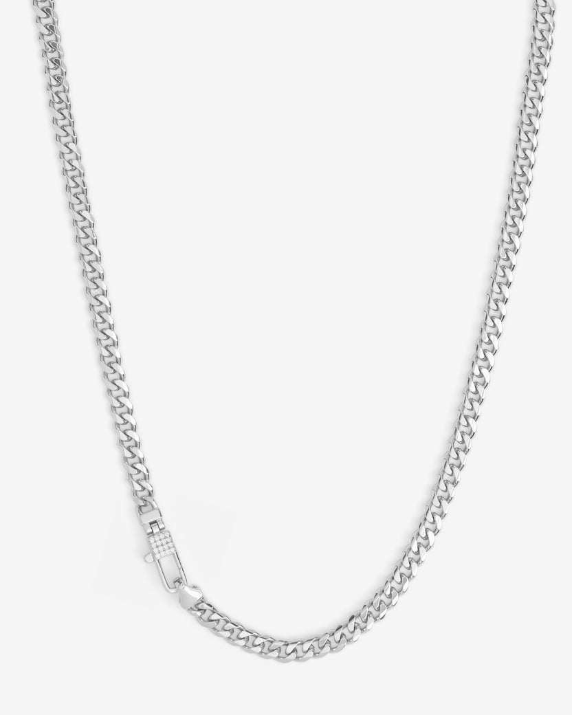 Julian Pave Lock 5mm Necklace