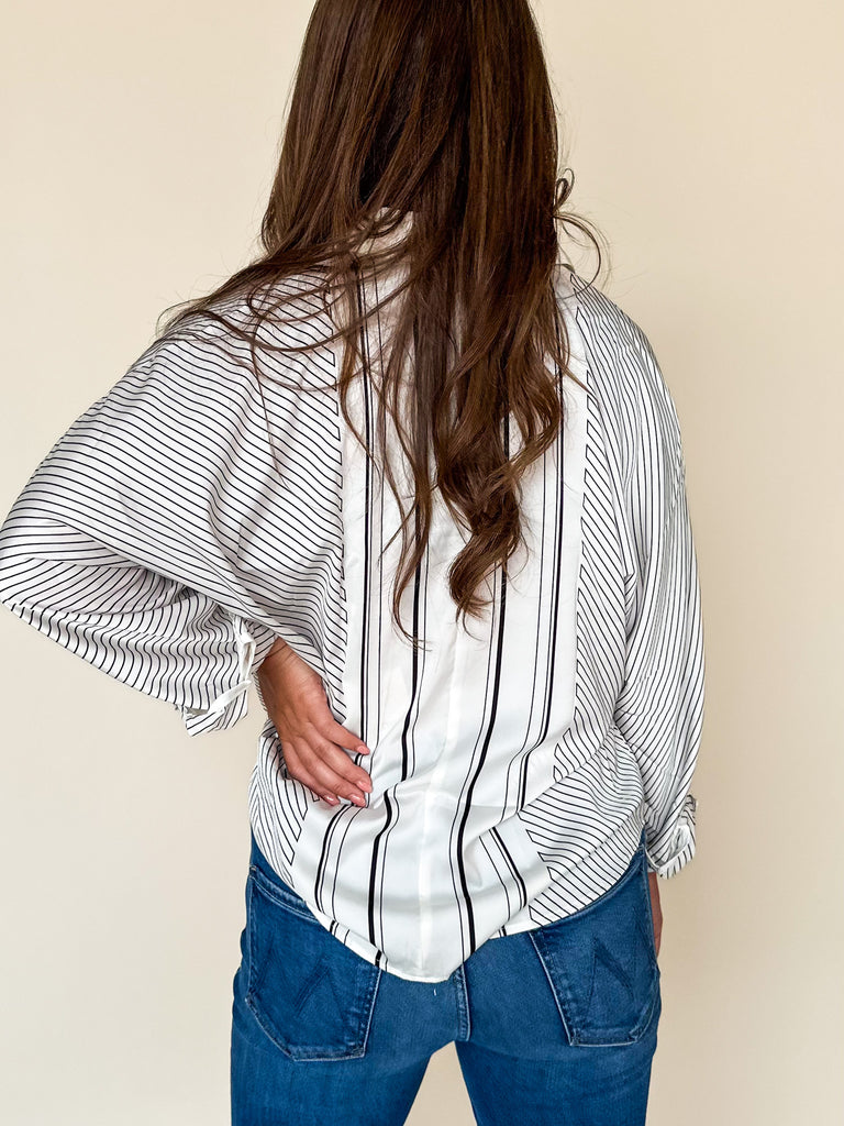 Spotted Around Town Long Sleeve Top