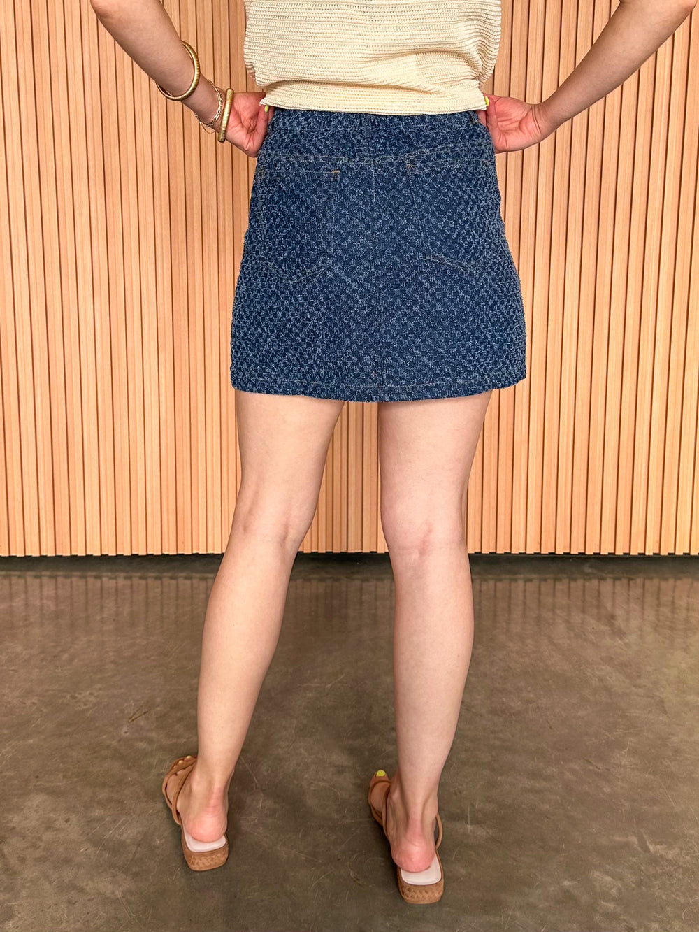 Out Of Breath Denim Skirt