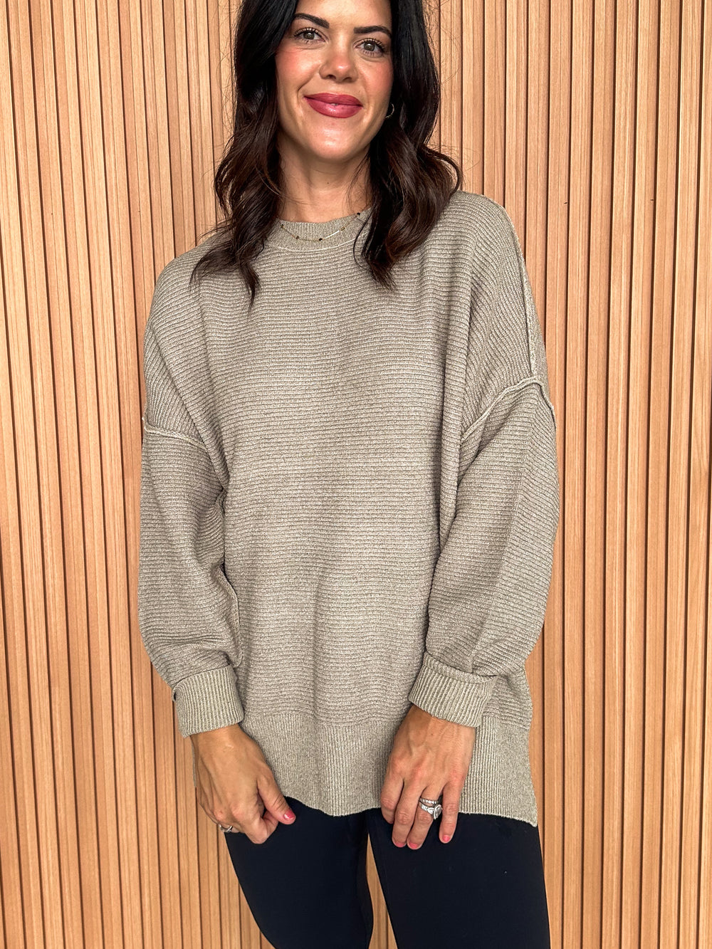 Ingebord Long Sleeve Crew Neck Tunic