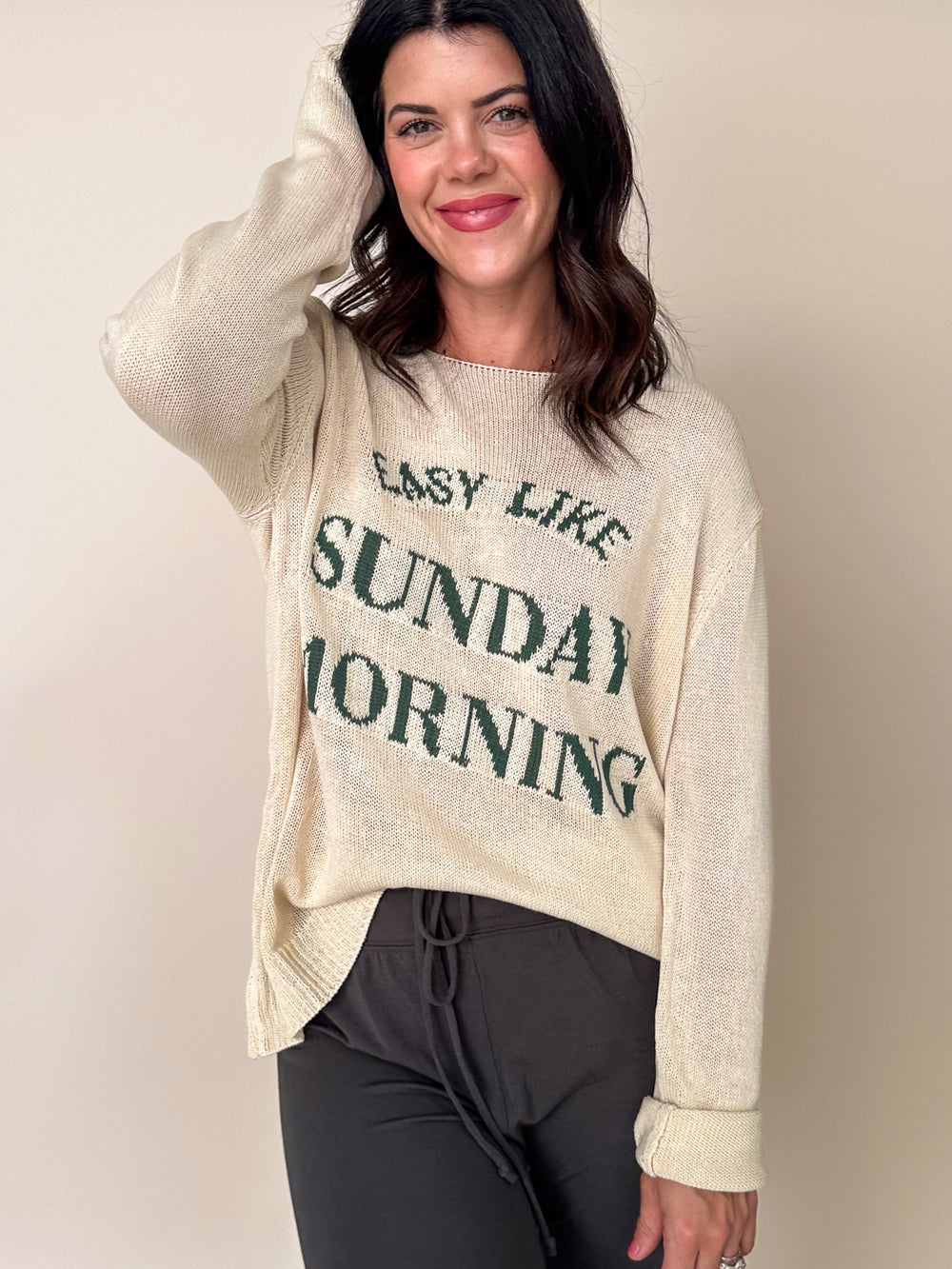 Easy Like Sunday Morning Sweater