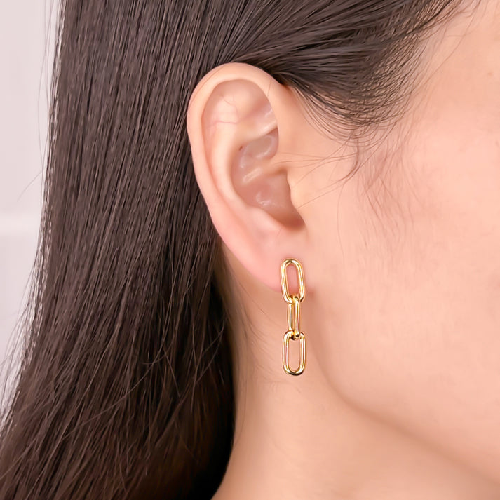 265 Dangling Paperclip Earrings
