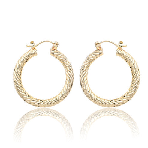 Line Textured Aluminum Hoops