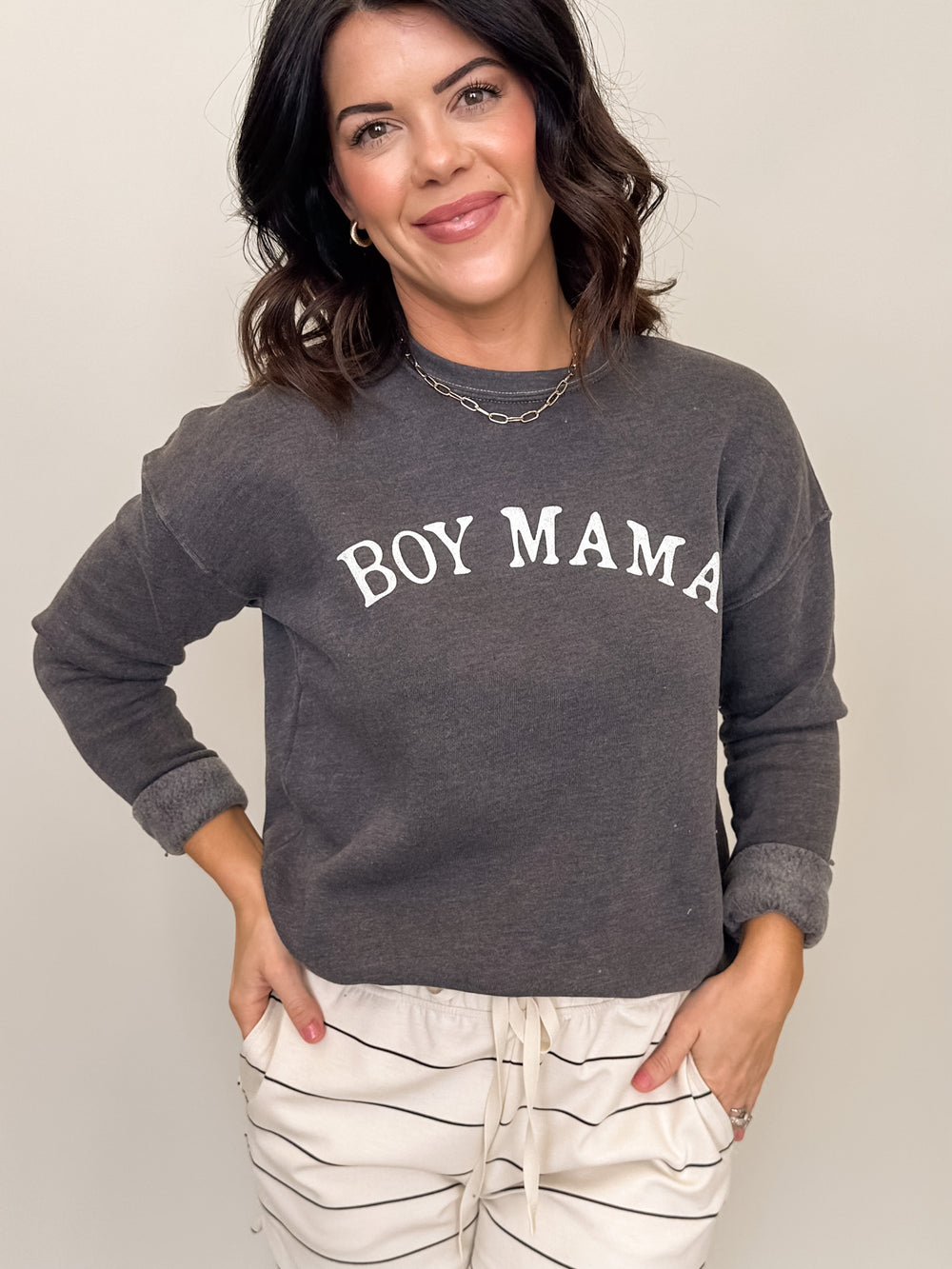 Boy Mama Mineral Graphic Sweatshirt