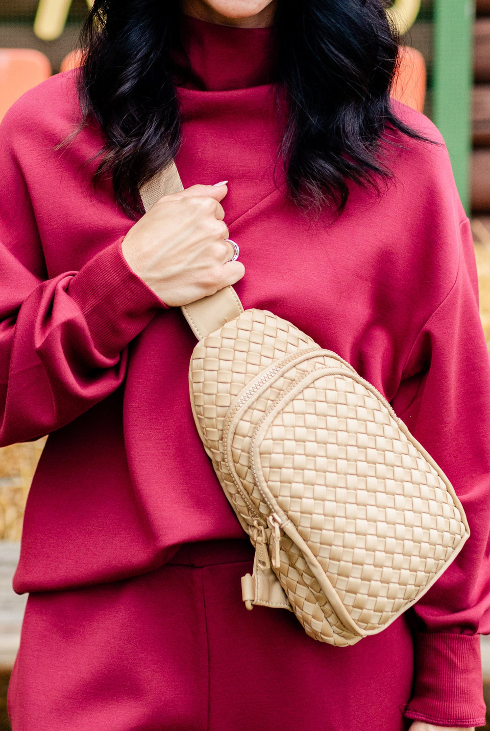 Beyond The Horizon Woven Neoprene Sling Backpack