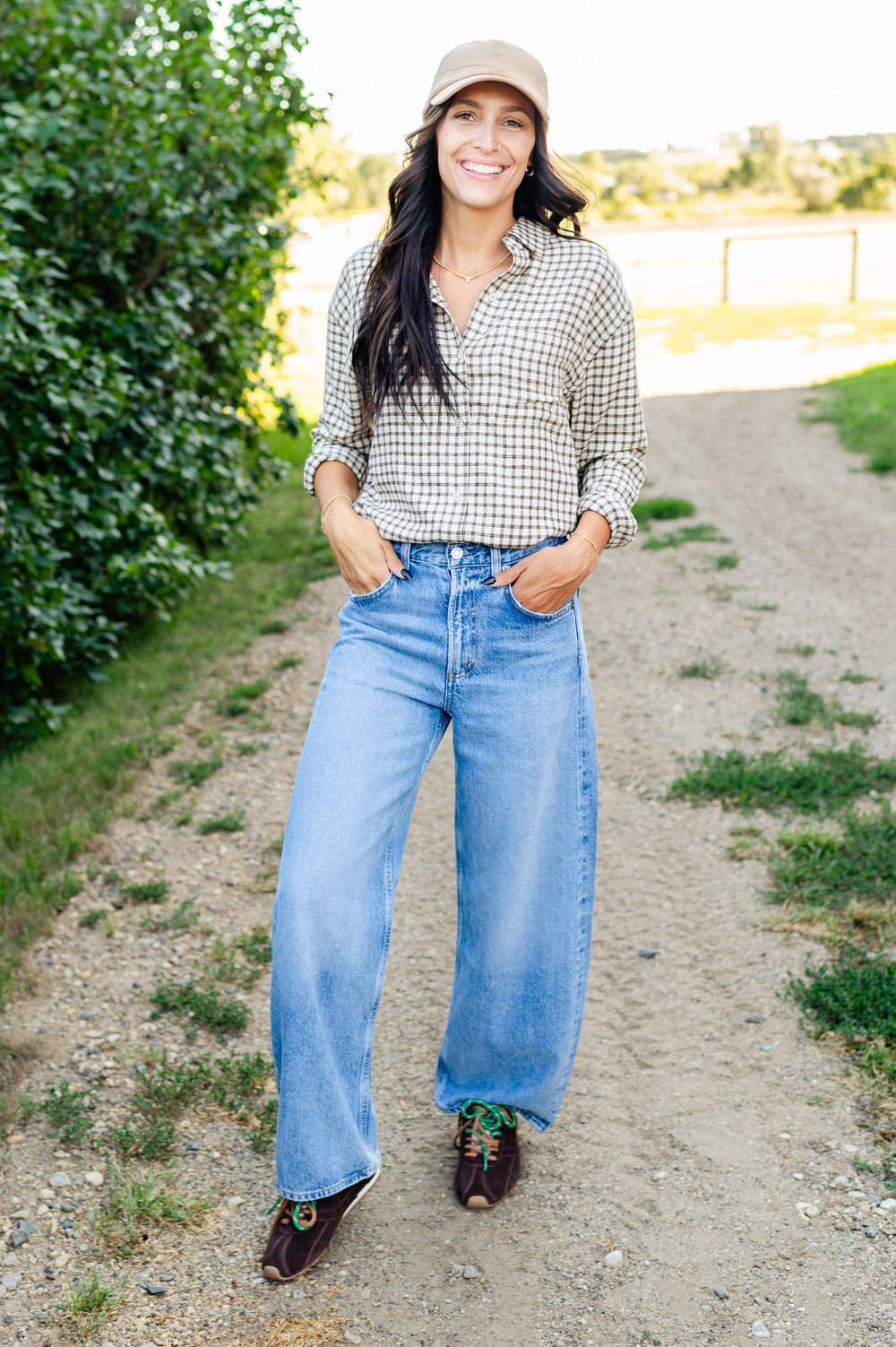 River Plaid Button Up