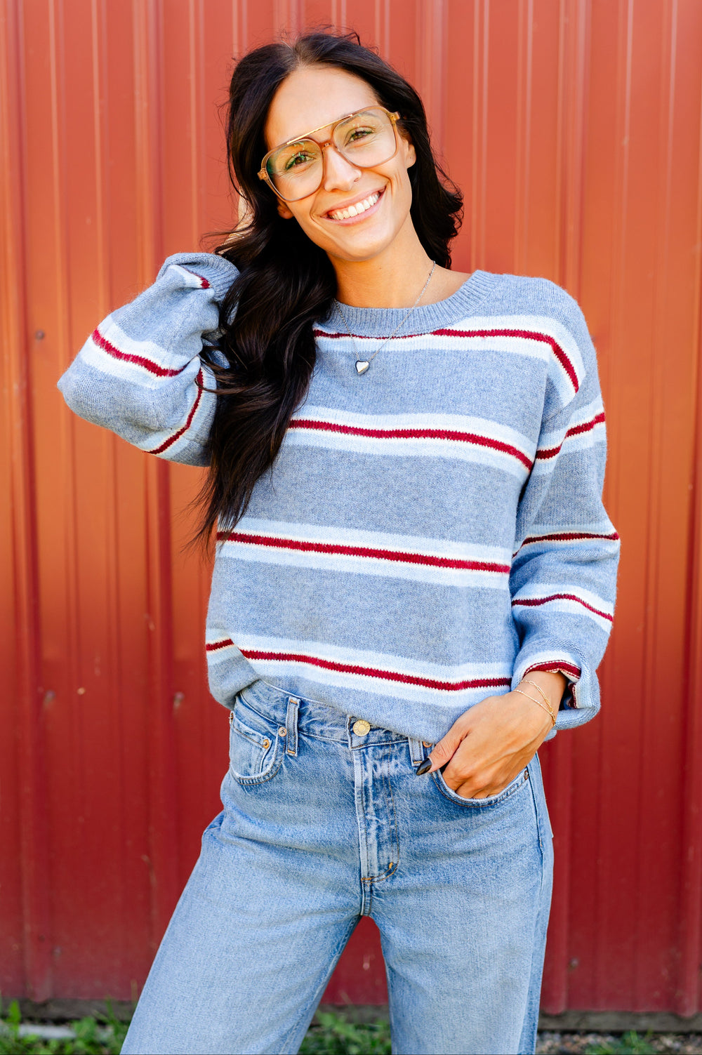 Hudson Stripe Sweater