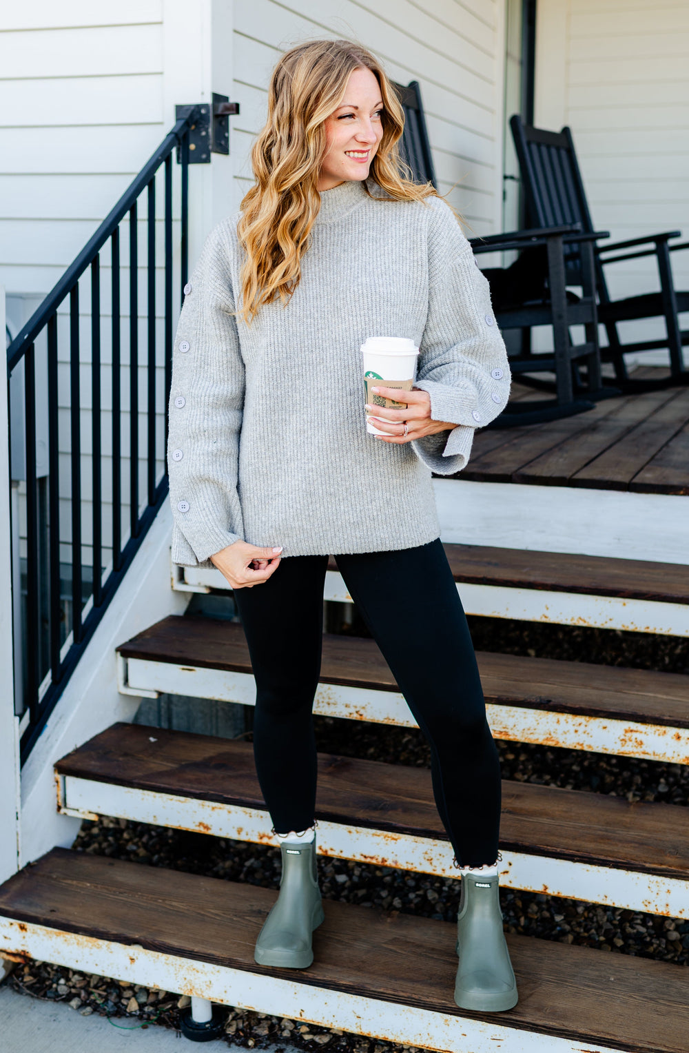 Athena Button Detail Sweater