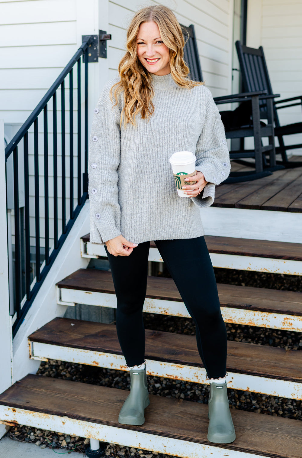 Athena Button Detail Sweater