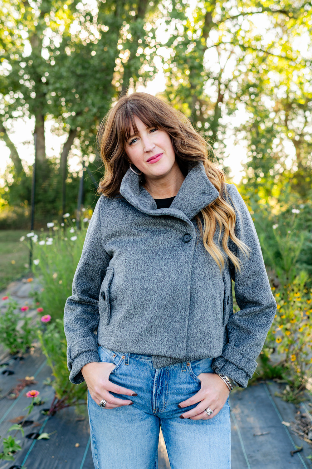 Boston Oversized Collar Jacket