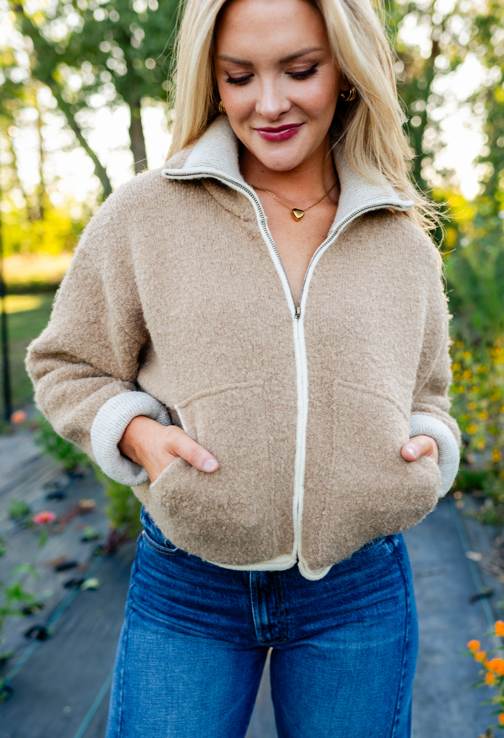 The Mess I Made Zip Through Sweater