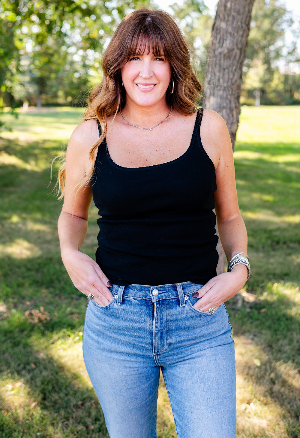 Vale Scalloped Tank