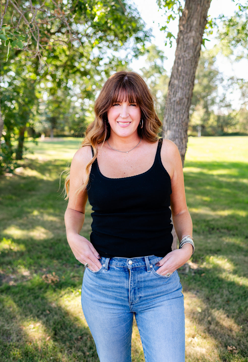 Vale Scalloped Tank
