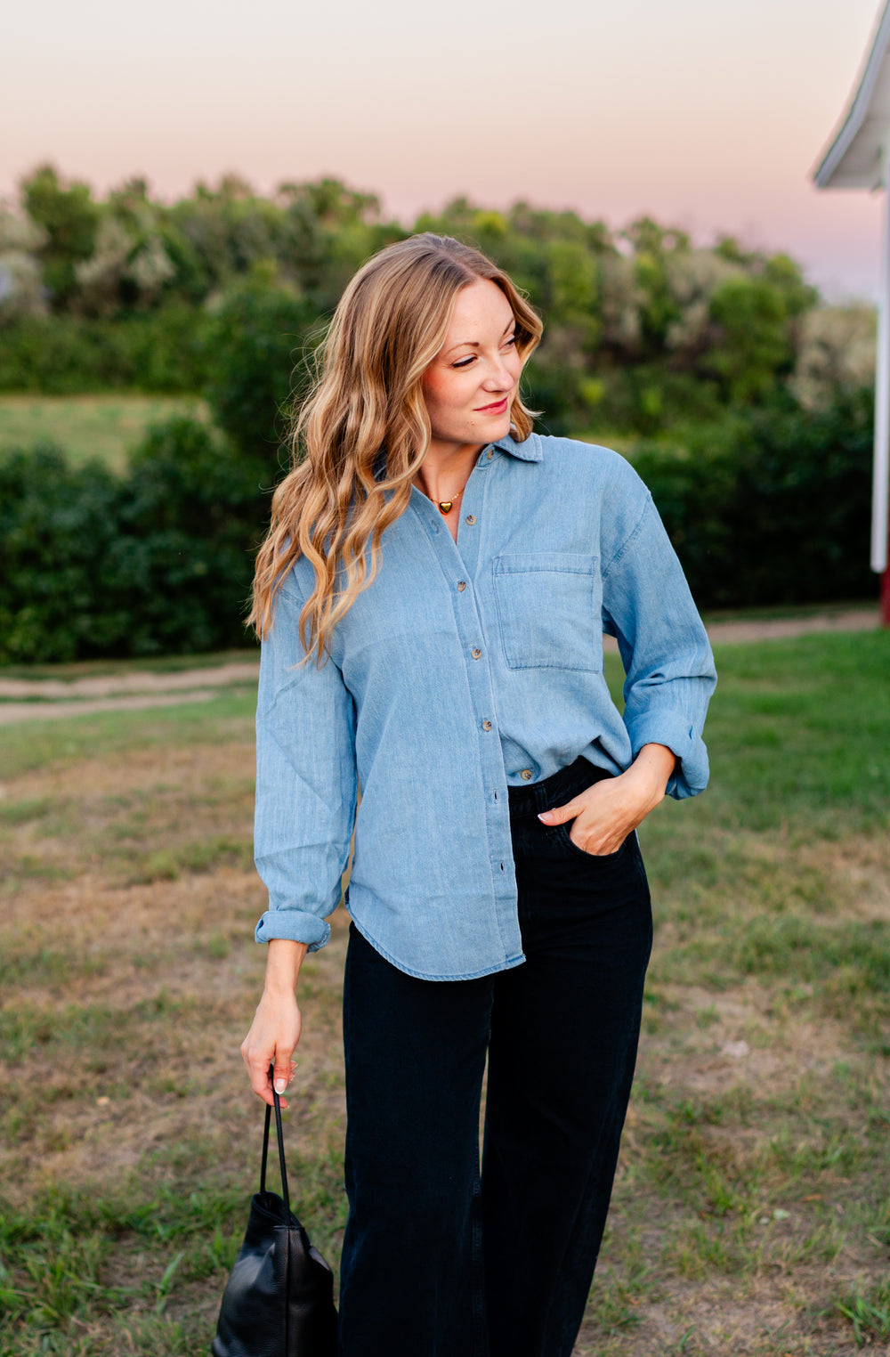 The Perfect Twill Button Up
