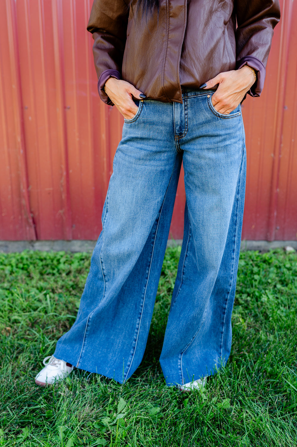 Blake Super Wide Leg in Brightly
