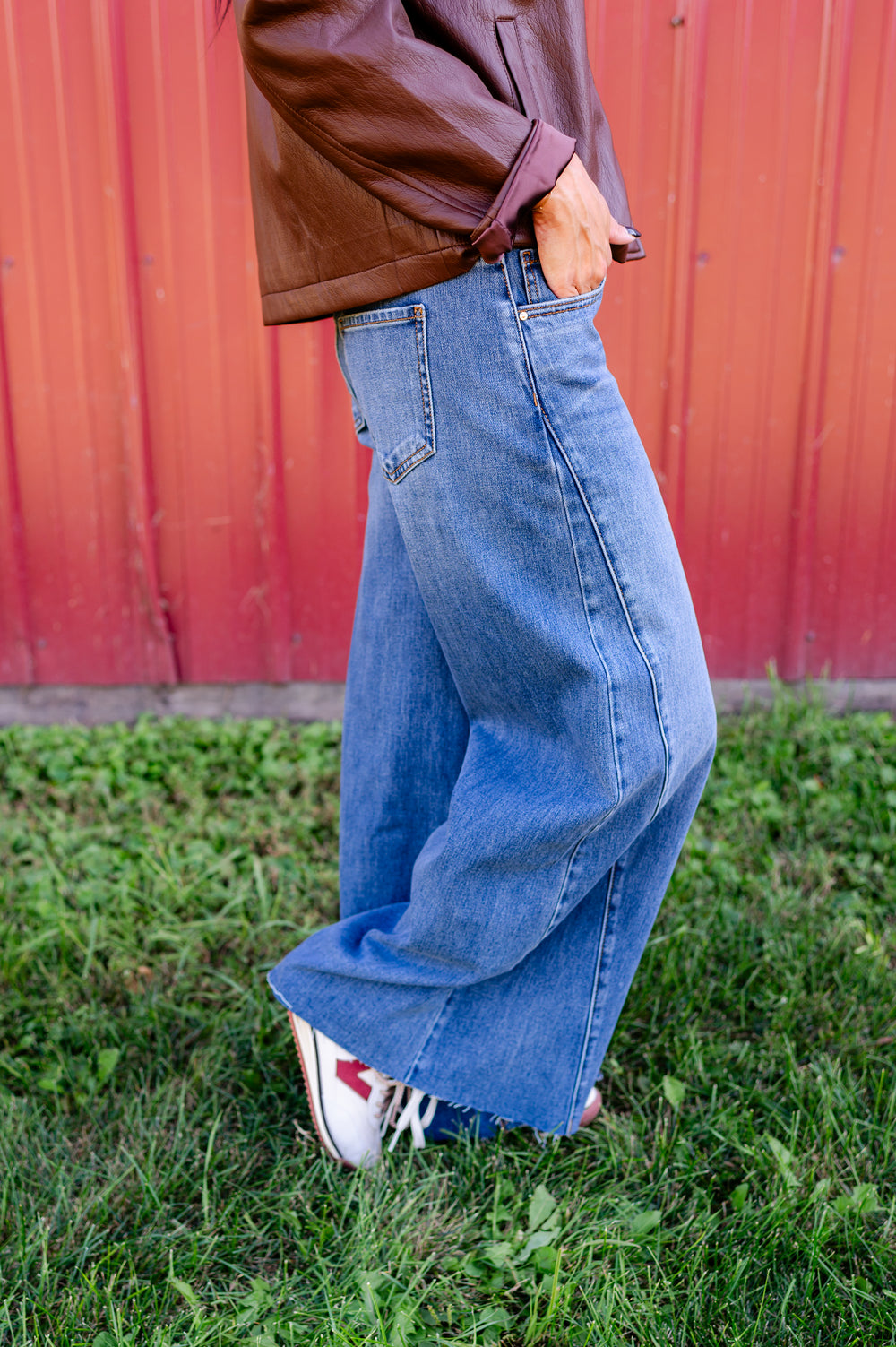 Blake Super Wide Leg in Brightly