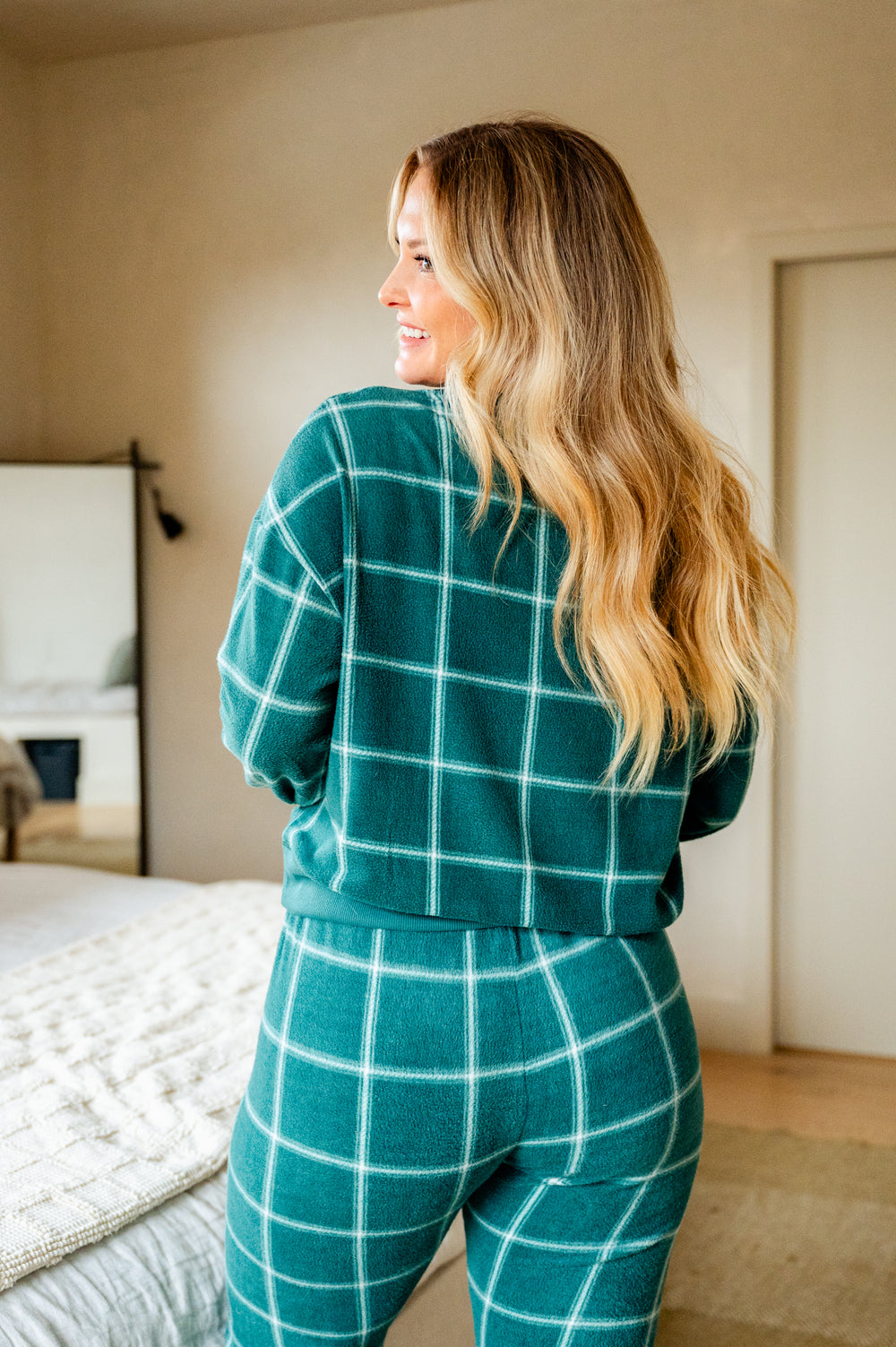 Plaid Long Sleeve Top