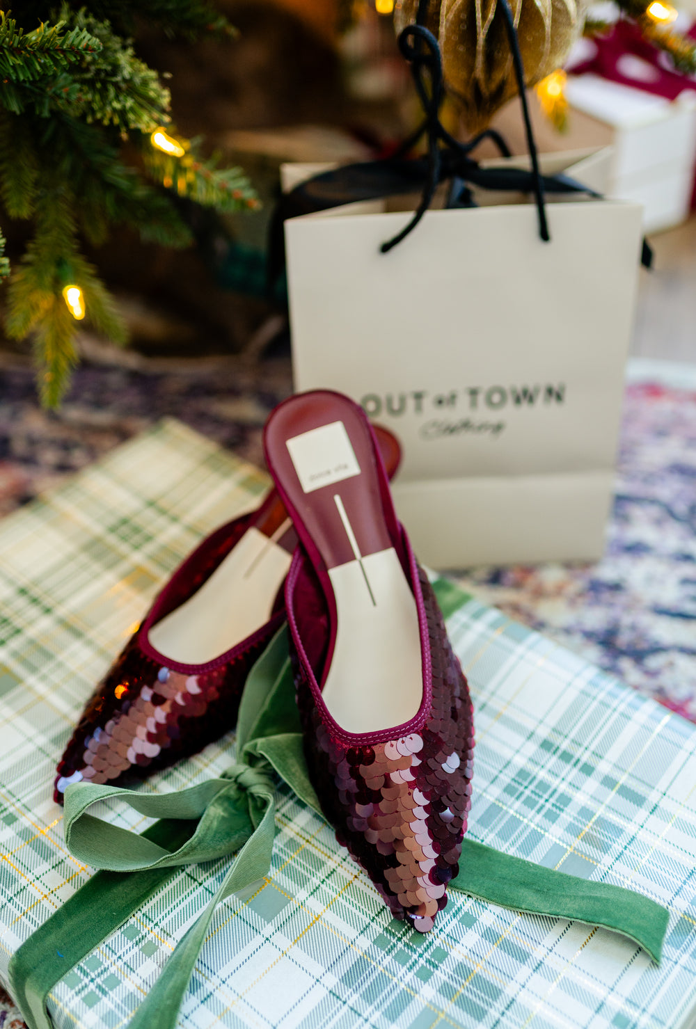 Cleo Sequin Kitten Heel