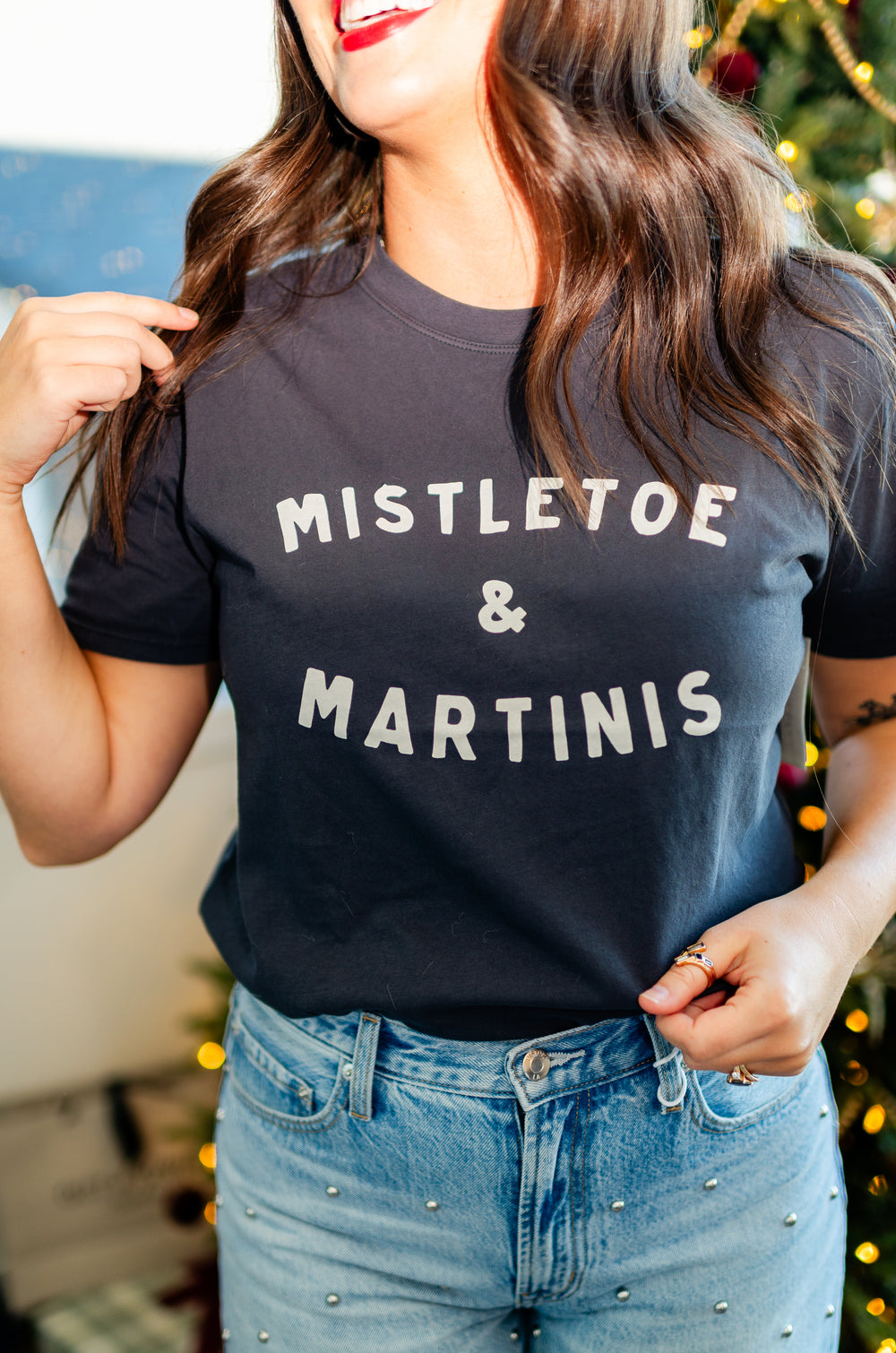 Mistletoe Boyfriend Tee