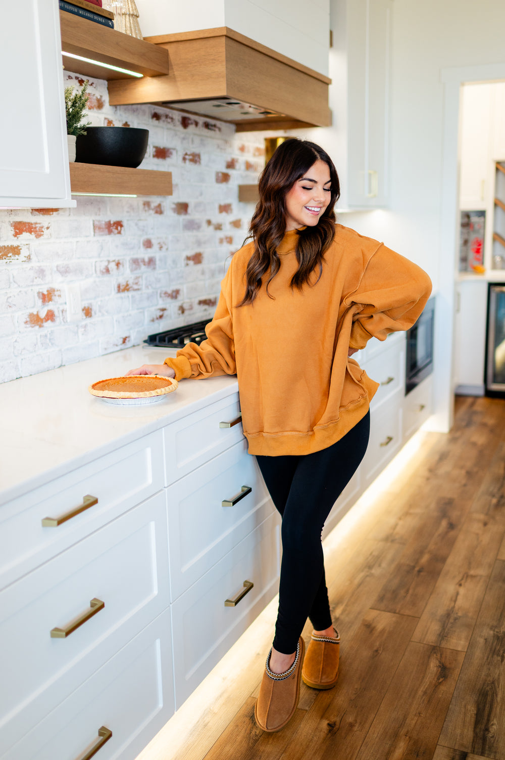 Solid Reversible Mock Neck Sweatshirt