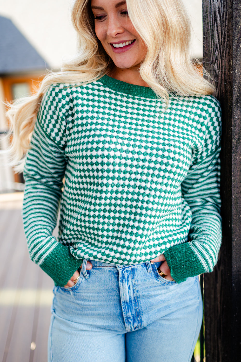 Checkerboard Sweater