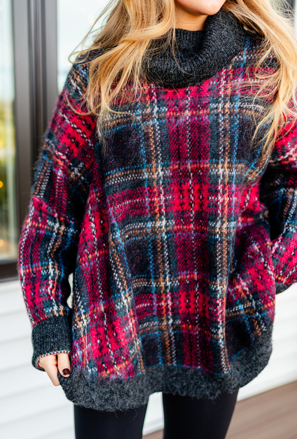 Carla Plaid Sweater
