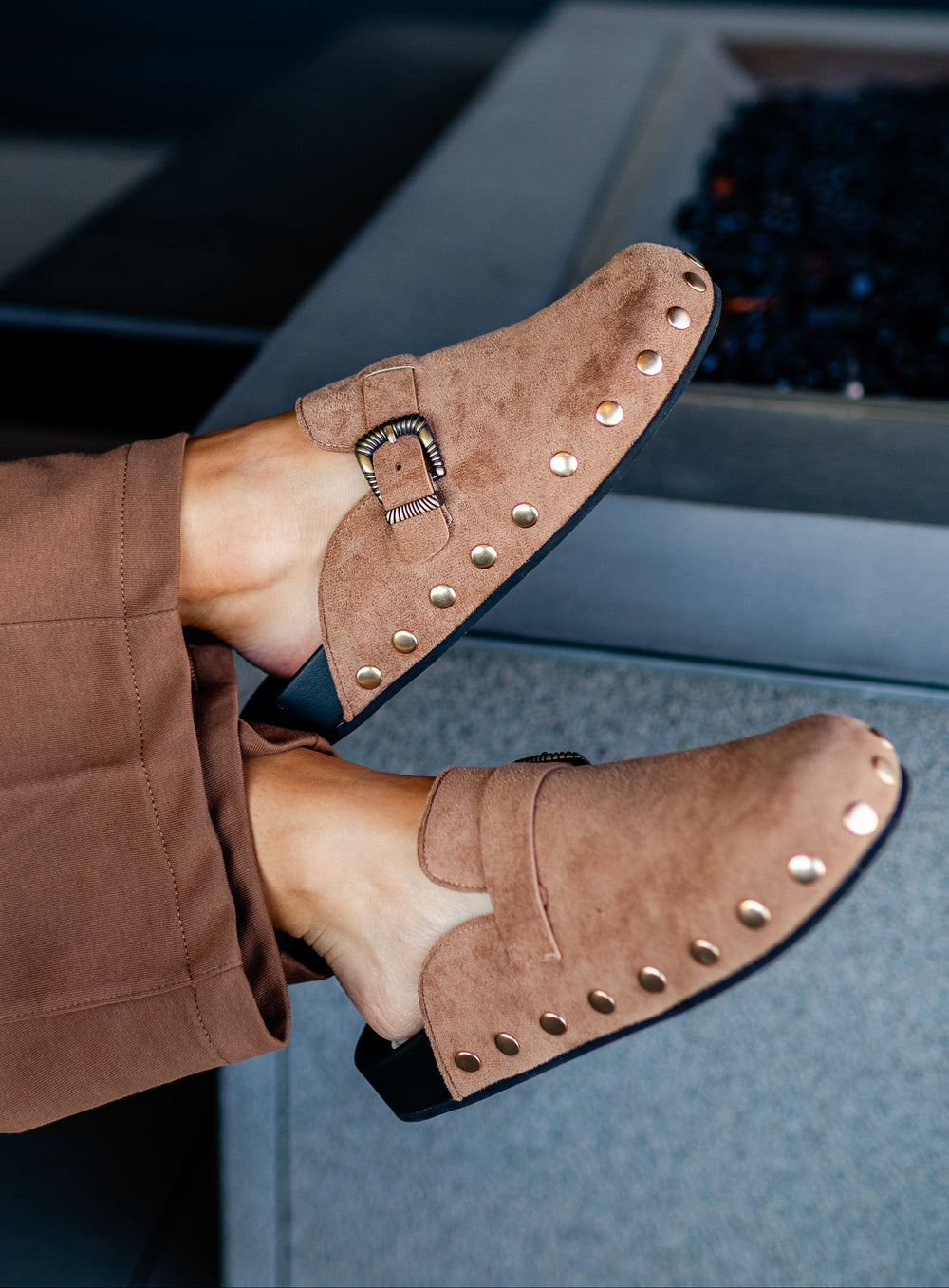 The Toni Studded Buckle Clog