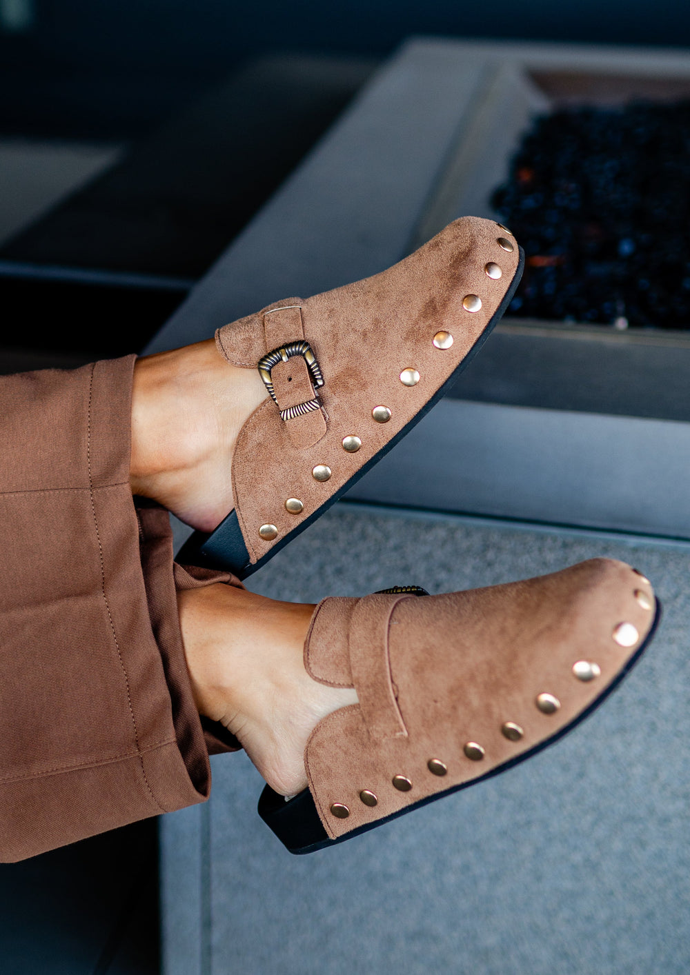 The Toni Studded Buckle Clog