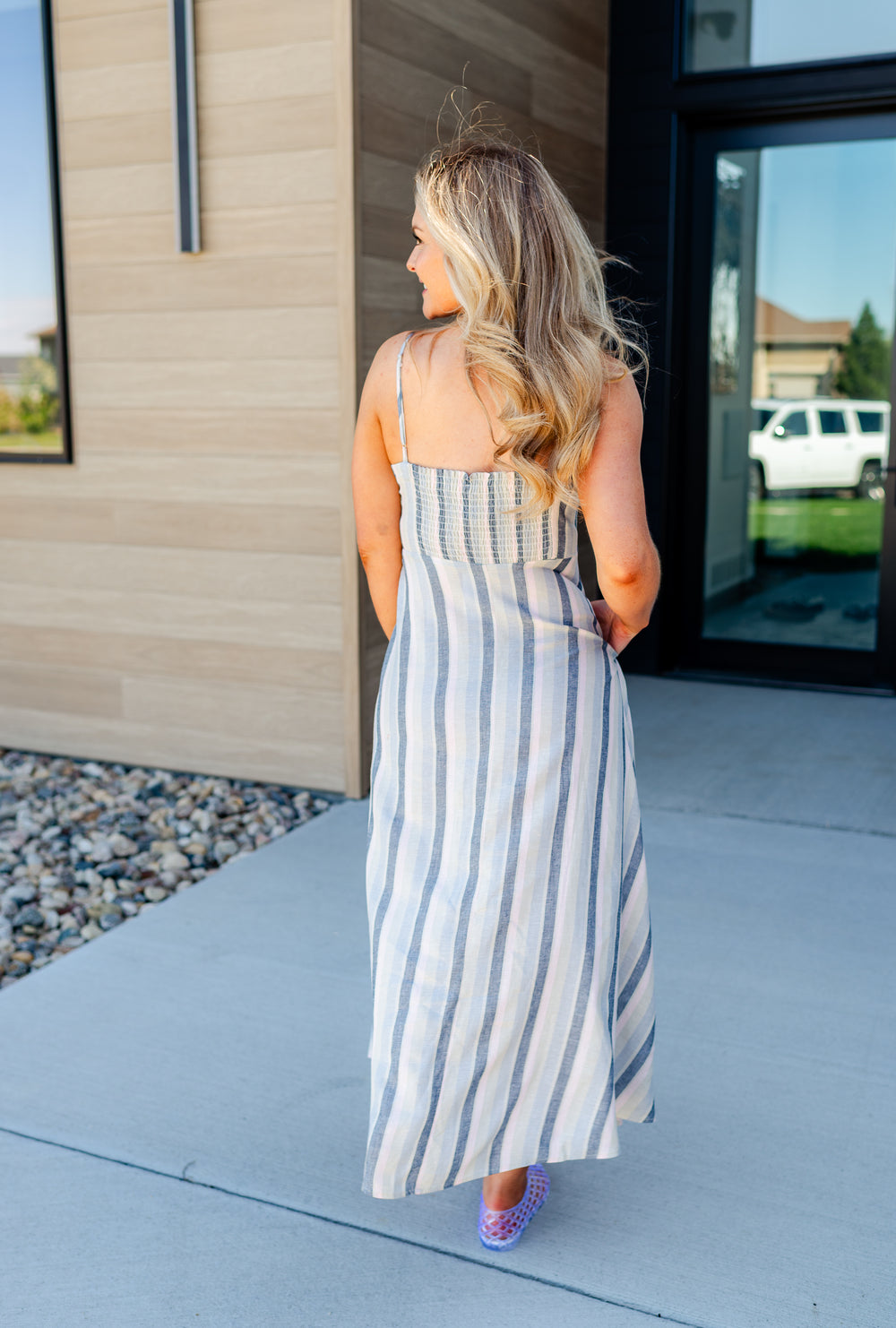 Sweetgrass Stripe Midi Dress