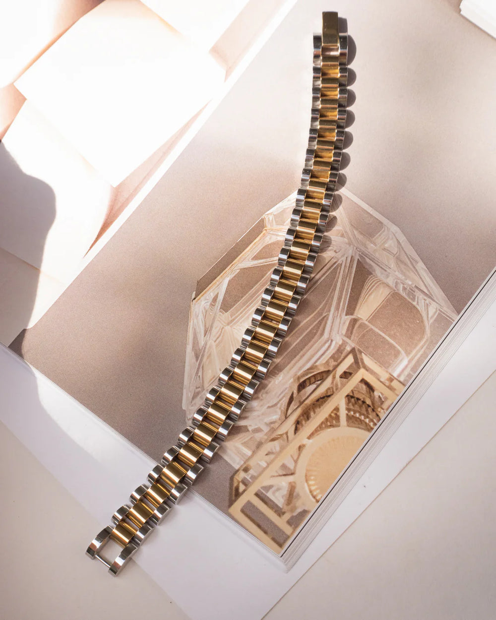 Two-Toned Timepiece Bracelet