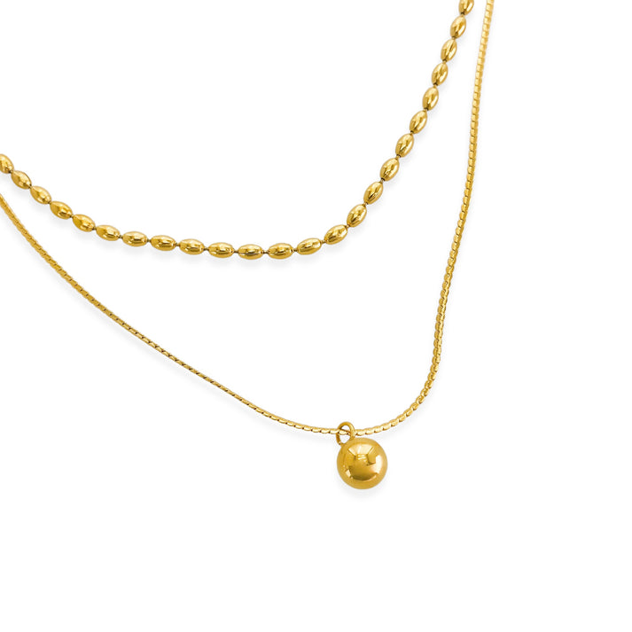 035 Layered Bead Necklace