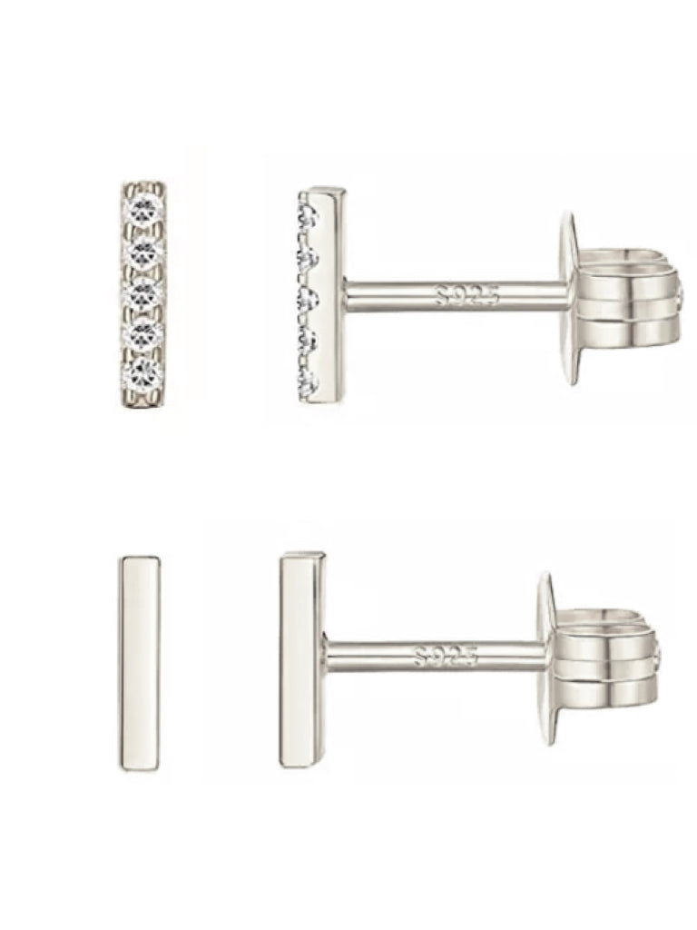 GET IN LINE Bar Stud Earrings