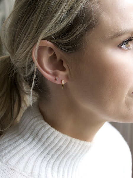 Spiked Dangle Stud Earrings