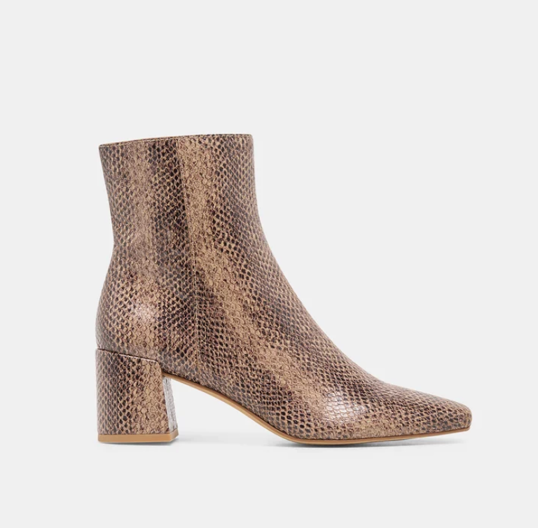 Bayra Embossed Leather Boot