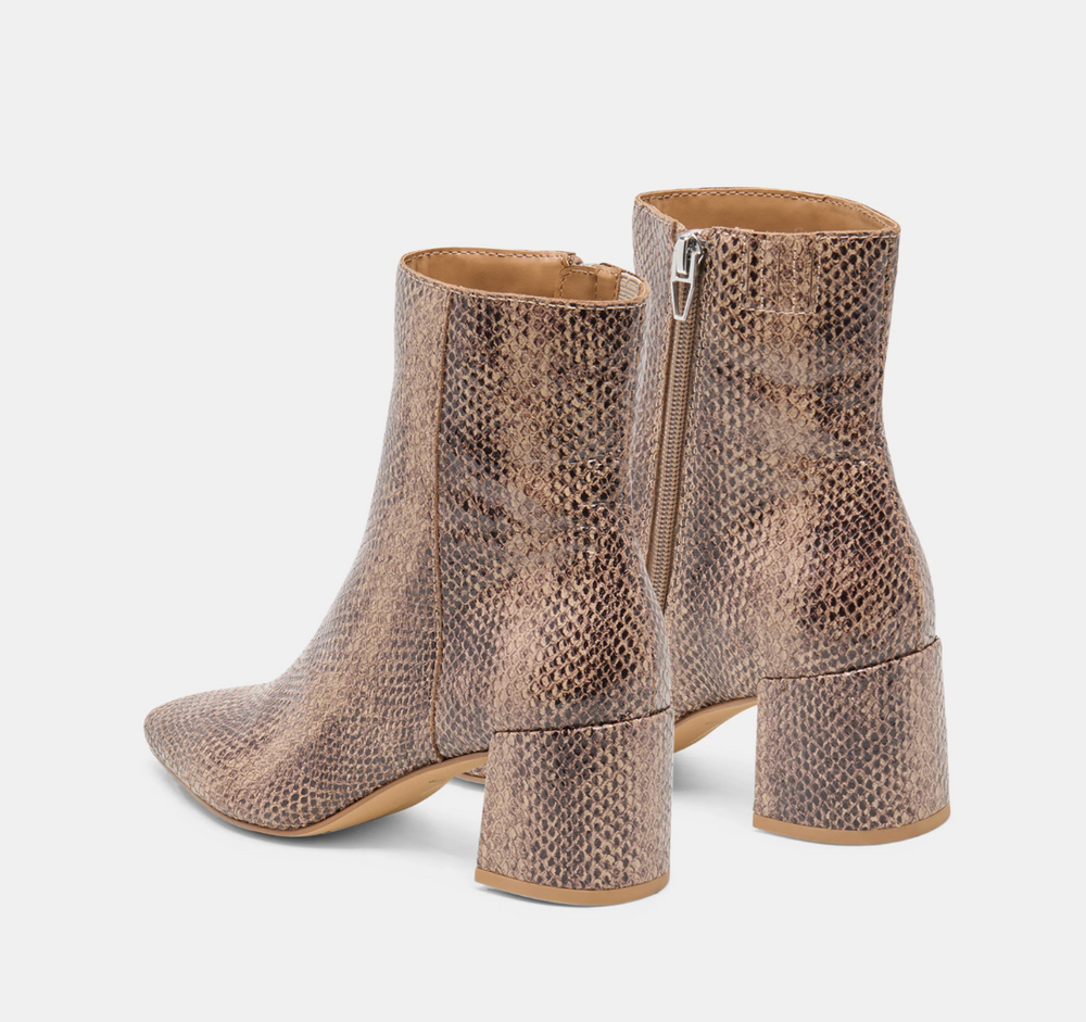 Bayra Embossed Leather Boot