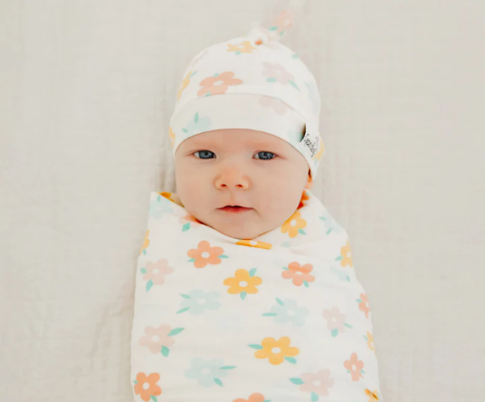 Printed Knit Swaddle Blanket