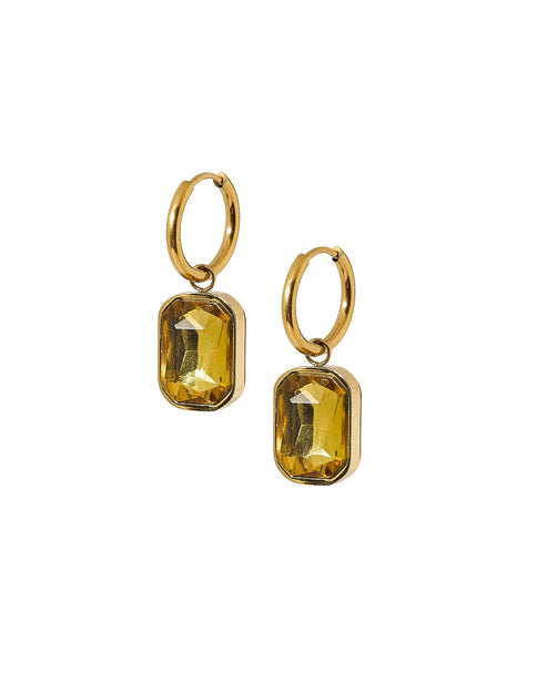 Diana Huggie Charm Earrings
