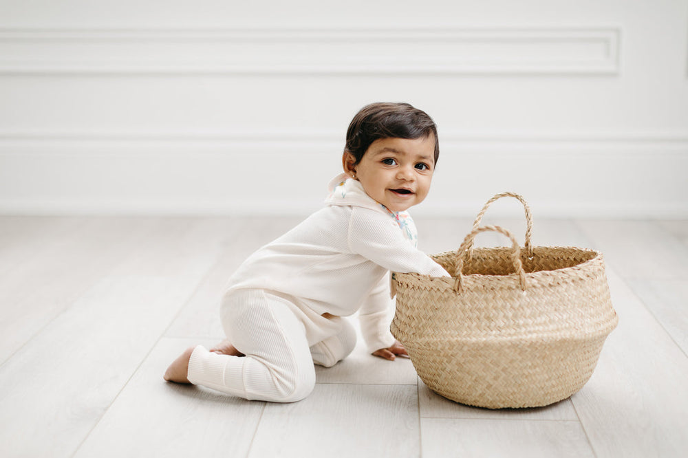 Coconut Milk Waffle L/S Bodysuit